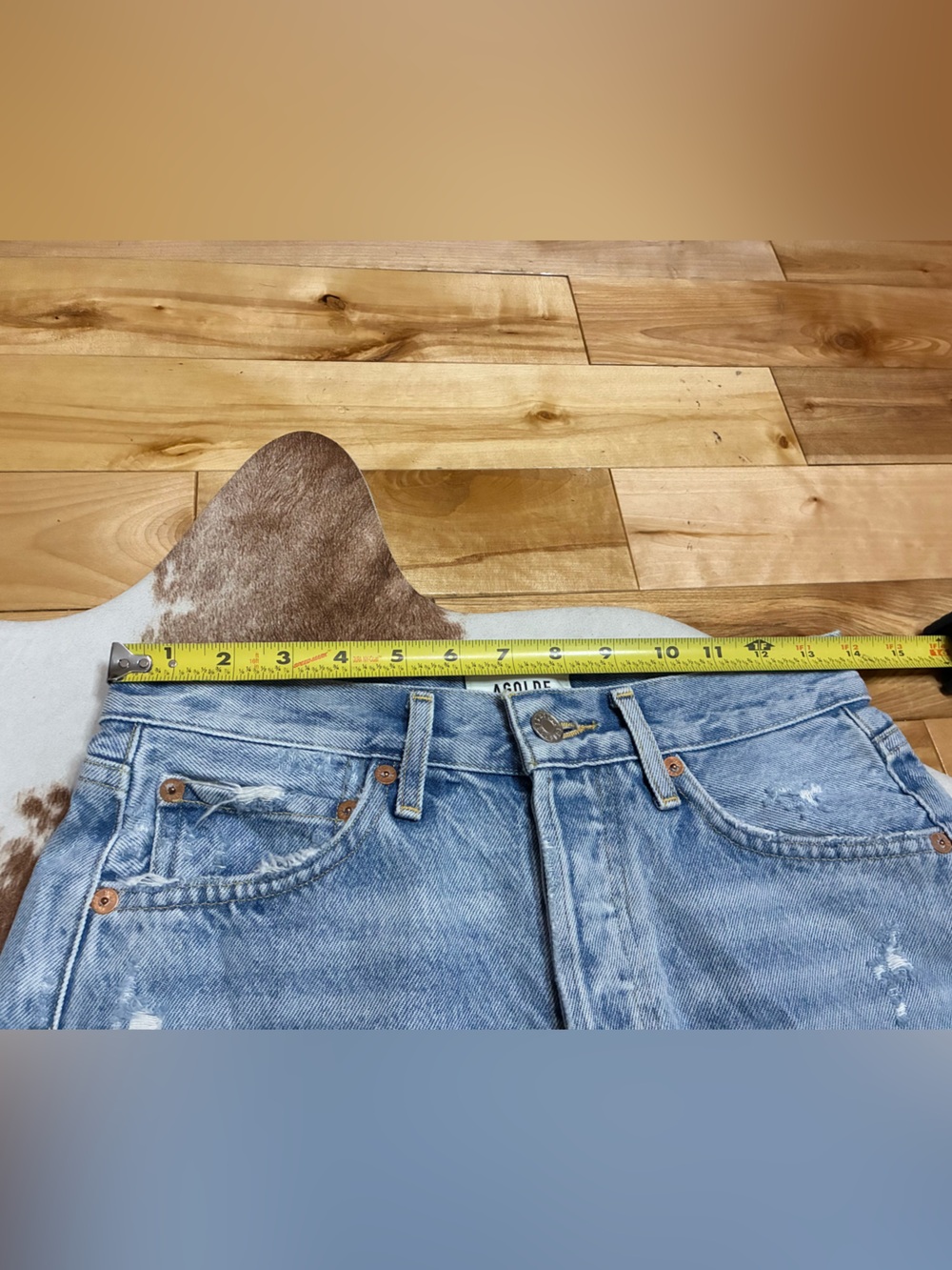 Agolde Parker Denim Shorts - Picture 9 of 9